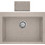 Crown Quadra Q-60 Ένθετος Νεροχύτης Γρανίτη Sabbia 60x50cm