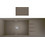 Crown Quadra Q-16 Ένθετος Νεροχύτης Γρανίτη Moka 116x50cm