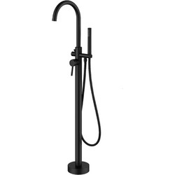 Μπαταρία Λουτρού Δαπέδου Με Ντους Χειρός REA BLACK MAT 2045007687