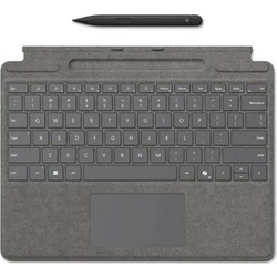 Microsoft Surface Pro Signature Type Cover Platinum + Pen Ασύρματο Πληκτρολόγιο με TouchPad για Tablet