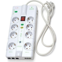 ΠΟΛΥΠΡΙΖΟ 8 ΘΕΣΕΩΝ 1 USB 1 RJ45 1 RJ11 1 COAXIAL