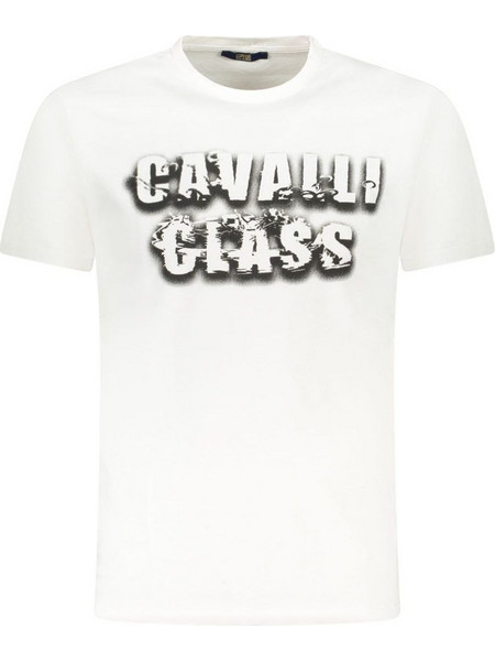 CAVALLI CLASS SHORT SLEEVE T-SHIRT MEN WHITE - TXT61CJD060_BI00533