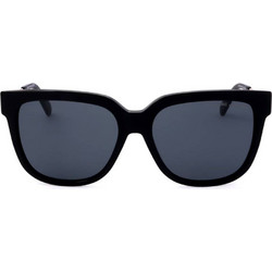 Marc Jacobs MARC580/S 807/IR Γυναικεία Γυαλιά Ηλίου Oversized Κοκάλινα Μαύρα με Μαύρο Polarized Φακό