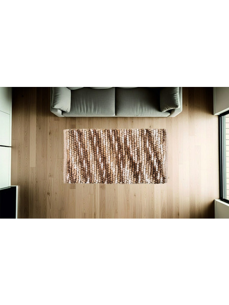 Πατάκι διακοσμητικό Σχ.Louison 60% cotton - 40% pol. Grey 60X90cm