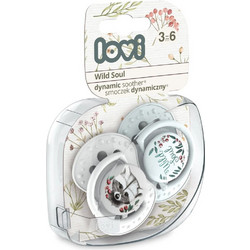 Lovi Dynamic Ανατομικές Ορθοδοντικές Πιπίλες Σιλικόνης 3-6m Wild Soul Boy 2τμχ