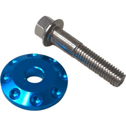 Βίδες Yamaha 8mm και ροδέλες ανωδ μπλέ σετ
