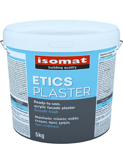 ETICS PLASTER FINE ΥΔΑΤΟΑΠΩΘΗΤΙΚΟΣ ΣΟΒΑΣ ΛΕΥΚΟΣ 1.5MM ISOMAT 5KG (2b)