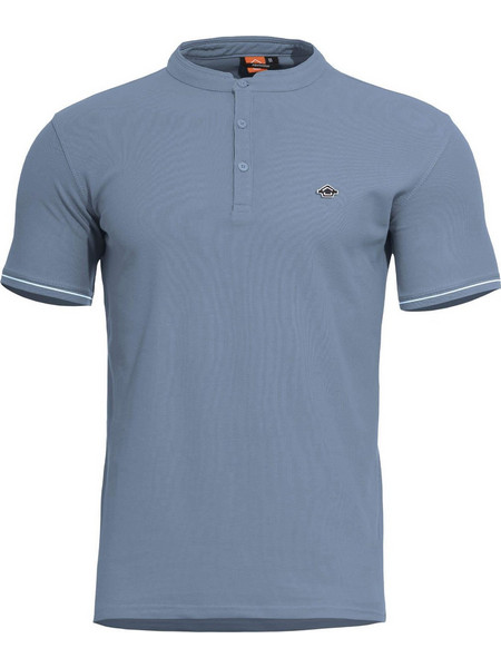PENTAGON LEVANTES HENLEY T-SHIRT STRIPES K09025-STR - Γαλάζιο