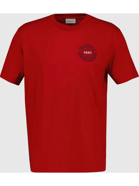 Gant ανδρικό T-Shirt Graphic 2003402-630 Κόκκινο