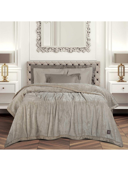 Greenwich Polo Club Κουβερτα Velour King Essential 3972 Taupe Taupe