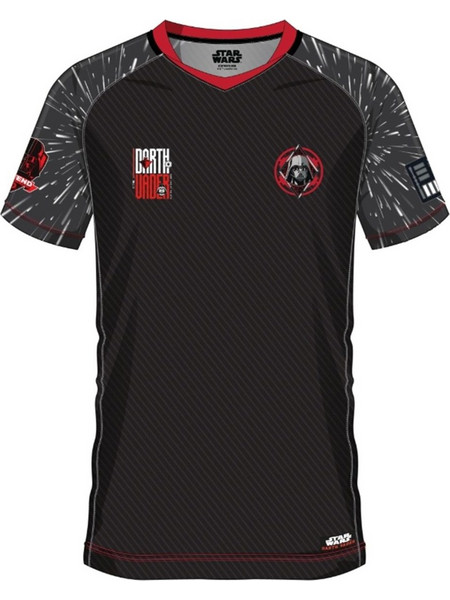 T-Shirt Soccer Jersey Star Wars Darth Vader 77 (MSWFT001_BK)