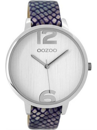 Oozoo Timepieces Γυναικείο Ρολόι με Πολύχρωμο Δερμάτινο Λουράκι C9532