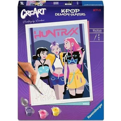 KPop Demon Hunters - Σετ Ζωγραφικής CreArt Paint by Numbers Painting Set Huntrix