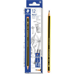 STAEDTLER ξύλινο μολύβι Noris 120-0, εξάγωνο, 2B0, 12τμχ