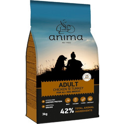 Anima Adult All Breeds with Chicken & Turkey 3kg