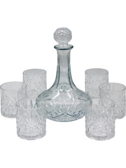 Σετ ουίσκι 7 τεμ γυάλινο 950 ml - 250 ml - KESKOR 61420