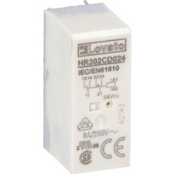 Ρελέ Τύπου Μινιατούρας 8-Πόλων Σειράς HR30 2 C/O 8A 250VAC/30VDC Τάση Πηνίου 24VDC