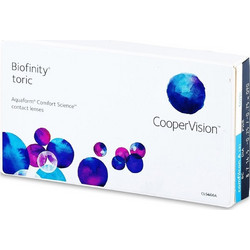 Cooper Vision Biofinity Μηνιαίοι Φακοί Επαφής Αστιγματικοί Σιλικόνης Υδρογέλης 6τμχ