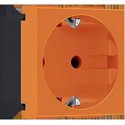 Aca Light MODYS ΠΡΙΖΑ ΣΟΥΚΟ ΑΣΦΑΛΕΙΑΣ ΠΟΡΤΟΚΑΛΙ 2P+E 16A 250VAC IP20