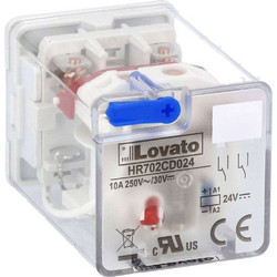 Ρελέ Τύπου Λυχνίας 8-Πόλων Με LED Σειράς HR7X 2 C/O 10A 250VAC/30VDC Τάση Πηνίου 24VDC