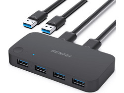Benfei Switch Usb 3.0 4 Port For Four Devices black