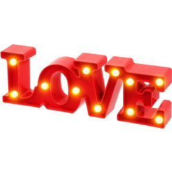 Love Επιτραπέζιο Διακοσμητικό 10Led 30x10,5x4cm