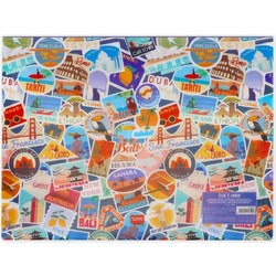 Legami Φάκελος Εγγράφων Α4 Fold & Order - Travel Stickers
