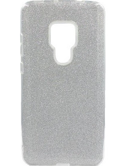 Θήκη Huawei Mate 20 Glitter Ασημί Ασημί Θήκη πλάτης Σιλικόνη