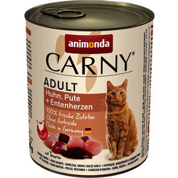 Animonda Carny Adult with Chicken, Turkey & Duck Hearts 800gr