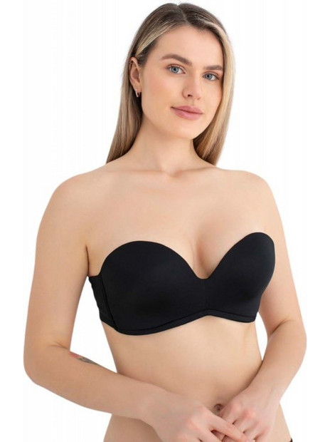 NBB Lingerie Σουτιέν Strapless με Μπανέλα Μαύρο 30025MAY
