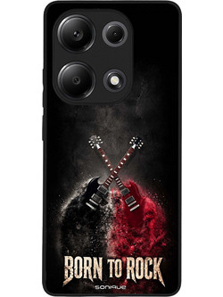Sonique Men's Edition Θήκη με Σχέδιο «Born to Rock» (Xiaomi Redmi Note 13 Pro 4G / Poco M6 Pro 4G / Redmi Note 14S)