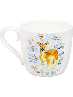 Κούπα Winter Fawn 1120572784 450ml Multi-White Konitz Πορσελάνη