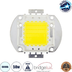 GLOBOSTAR(R) COBCHIP 73762 Cob LED 50W 5000lm 120 DC 28-32V IP20 Ψυχρό Λευκό 6000K Dimmable - Bridgelux COB Chip - Μ5.6 x Π5.2 x Υ0.6cm