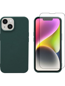 Redshield iPhone 14 Plus TPU & Tempered Glass Green Θήκη Κινητού & Προστατευτικό Οθόνης