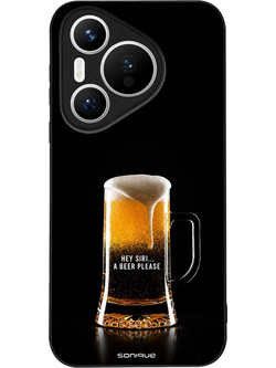 Sonique Men's Edition Back Cover με Σχέδιο «One Beer, Please» (Huawei Pura 70)