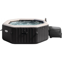Φουσκωτό Τζακούζι Intex PureSpa Jet & Bubble Deluxe Octagon 4 ατόμων, με φυσαλίδες, Wi-Fi, χωρητικότητα 795lt και διαστάσεις 201x201x71cm - Carbon 28458