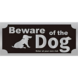 Πινακίδα Σήμανσης Beware of the Dog Αλουμινίου 200x90mm Motarro MU333-45