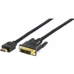 Equip Καλώδιο HDMI Male to DVI Male 3m Black