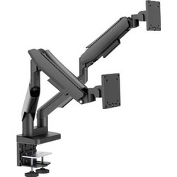 LC-Power LC-EQ-A34B-D Βάση Γραφείου για 2 Οθόνες έως 34" με Βραχίονα