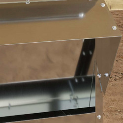 vidaXL Ταΐστρα κοτόπουλων Ελιά Πράσινη 40,5x45x41 cm - ασήμι