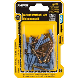 Βίδες με Ούπα 3.5x25mm E5 Σετ 20 Τεμαχίων Bostools 620256