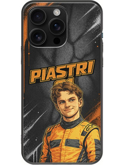 Θήκη Pole Position Collection - Oscar Piastri iPhone 16 Pro Max Black TPU (Μαύρη Σιλικόνη)