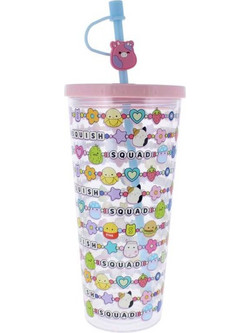 Squishmallows Tumbler with Straw Squish Squad 700 ml