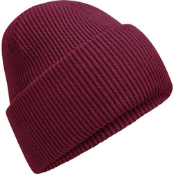 Classic Engineered Deep Cuffed Beanie Beechfield B385R Burgundy