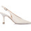 Sante Γόβες Slingback Δερμάτινες με Λεπτό Ψηλό Τακούνι Λευκές 26-208