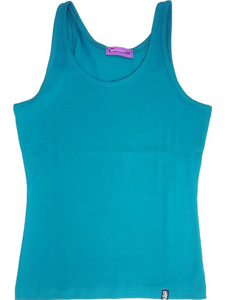Paco & Co Wmn's Basic Tank Top 2432812 Petrol