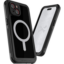 ΘΗΚΗ GHOSTEK NAUTICAL 4 MAGSAFE ΑΔΙΑΒΡΟΧΗ με κλιπ ζώνης, για APPLE IPHONE 15 6.1 2023 - ΜΑΥΡΟ - GHOCAS3608