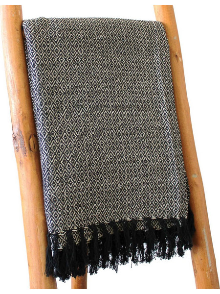 Boho Comfort Throws - Charcoal