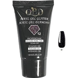 QBD 12 Diamond Glitter Acrygel 15ml