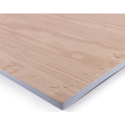 Δάπεδο Προστασίας Puzzle EVA 100x100x2 cm - Ξύλο / Γκρι